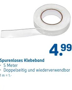 Spurenloses Klebeband