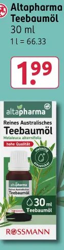 Altapharma Teebaumöl
