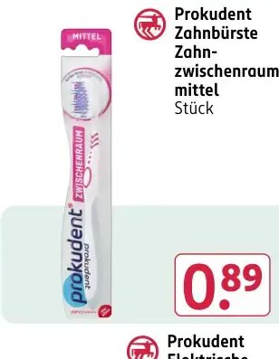 Prokudent Zahnbürste Zwischenraum mittel