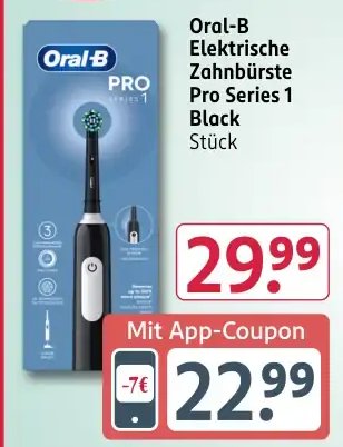 Oral-B Elektrische Zahnbürste Pro Series 1 Black