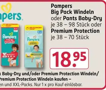 Pampers Big Pack Windeln