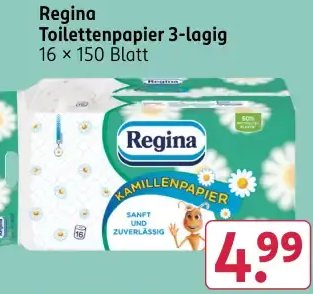 Regina Toilettenpapier 3-lagig