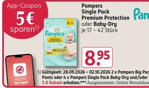 Pampers Single Pack Premium Protection