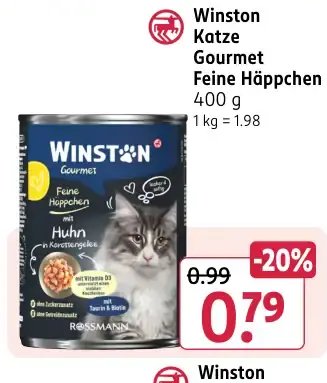 Winston Katze Gourmet Feine Häppchen