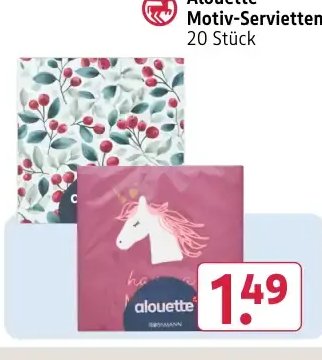 Alouette Motiv-Servietten