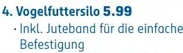 Vogelfuttersilo