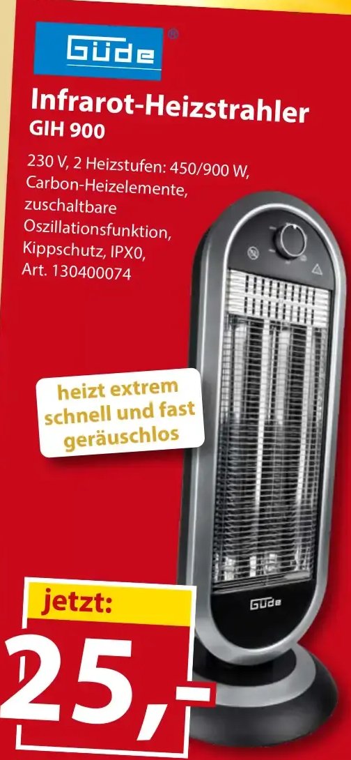 Güde® Infrarot-Heizstrahler GIH 900