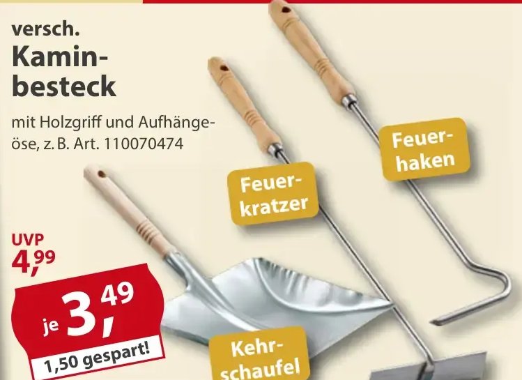 versch. Kaminbesteck