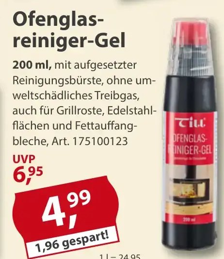 Ofenglasreiniger-Gel