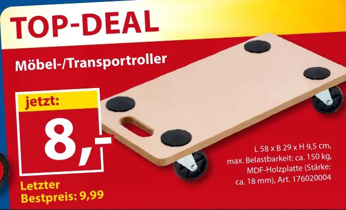 Möbel-/Transportroller
