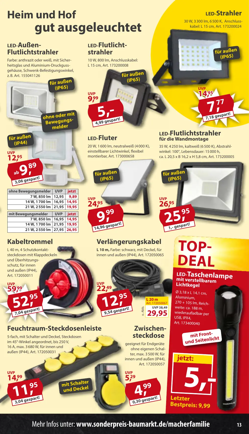 Sonderpreis Baumarkt Prospekt Seite 13