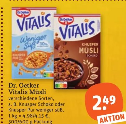 Dr. Oetker Vitalis Müsli