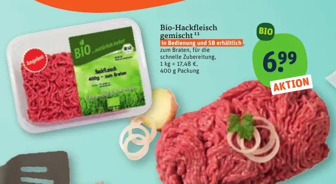 Bio-Hackfleisch gemischt