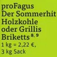 profagus Der Sommerhit Holzkohle oder Grillis Briketts