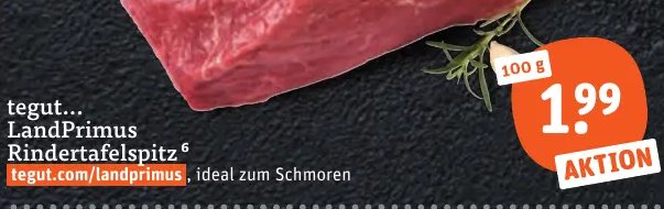 tegut... LandPrimus Rindertafelspitz