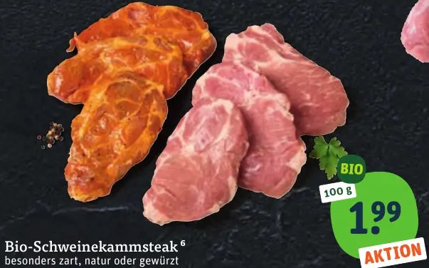 Bio-Schweinekammsteak