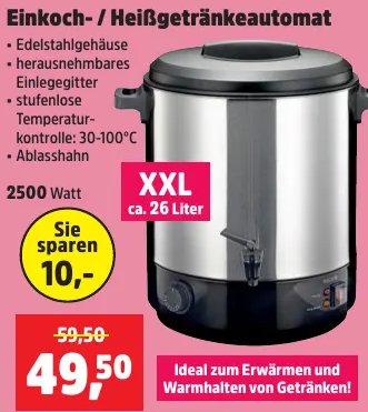 Einkoch-/ Heißgetränkeautomat
