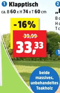 Klapptisch