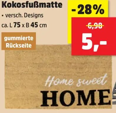 Kokosfußmatte