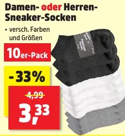 Damen- oder Herren-Sneaker-Socken