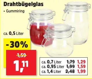 Drahtbügelglas