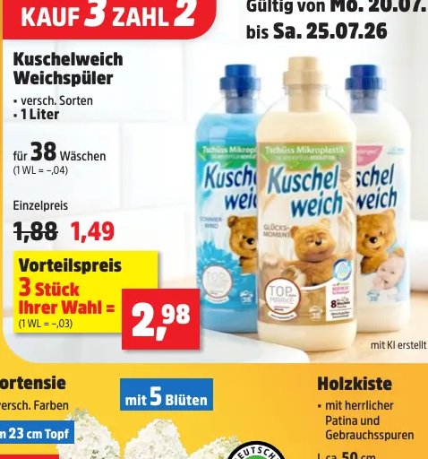Kuschelweich Weichspüler