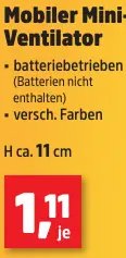 Mobiler Mini-Ventilator