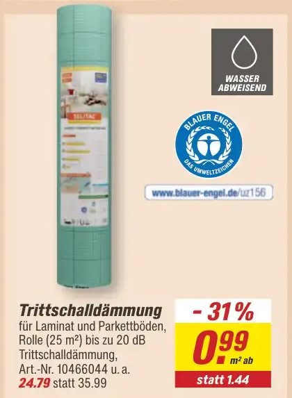 Trittschalldämmung