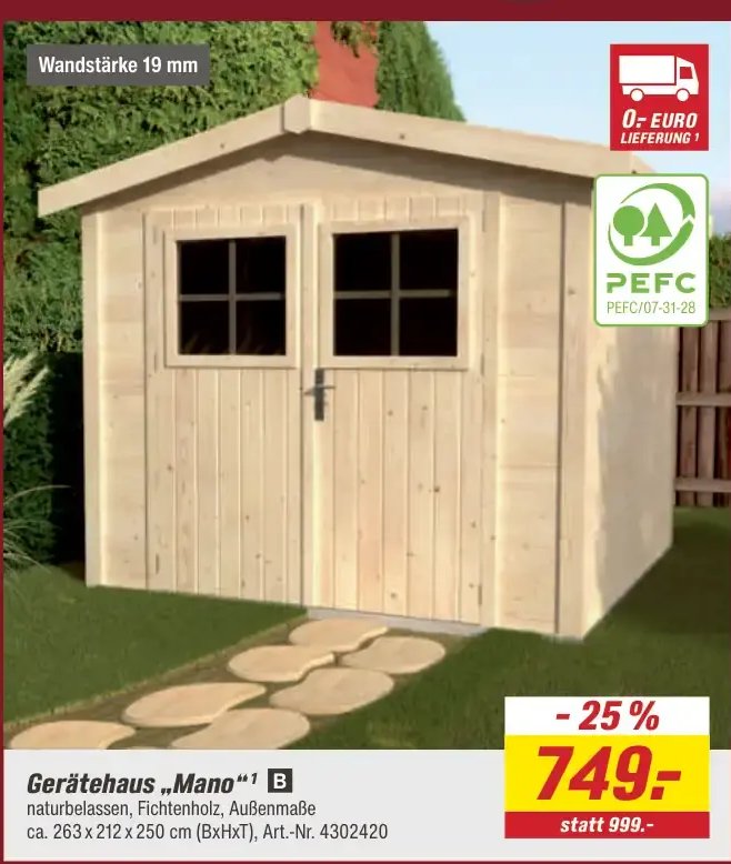 Gerätehaus „Mano“