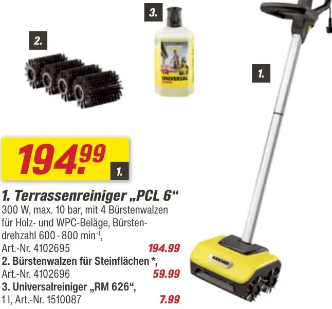 Terrassenreiniger „PCL 6“