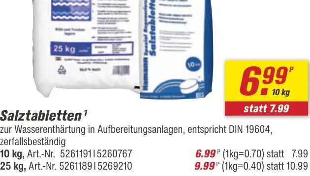 Salztabletten
