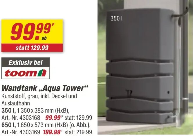 Wandtank „Aqua Tower“