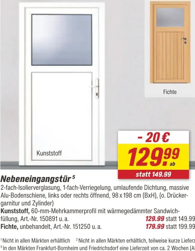 Nebeneingangstür