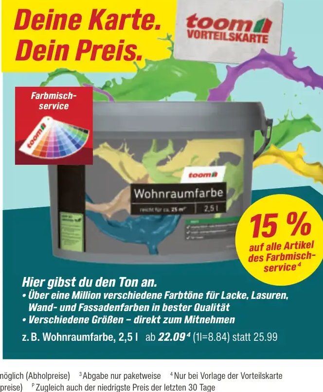 Wohnraumfarbe
