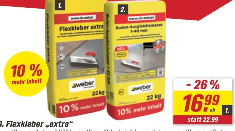 Flexkleber „extra“