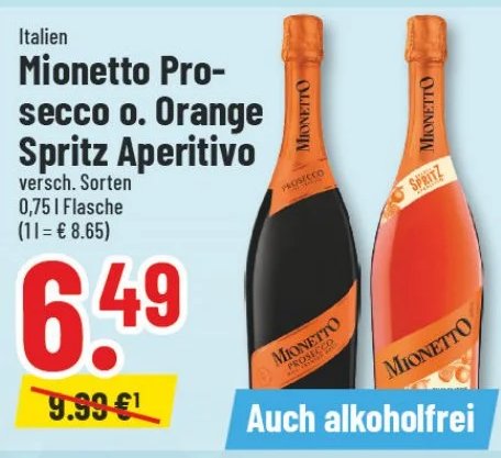 Mionetto Prosecco o. Orange Spritz Aperitivo