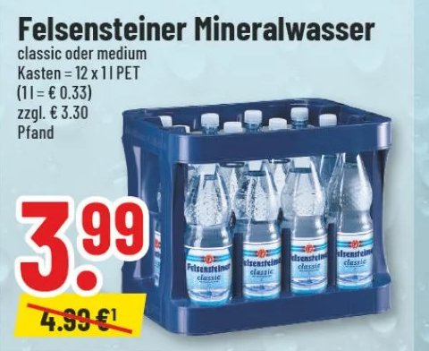 Felsensteiner Mineralwasser