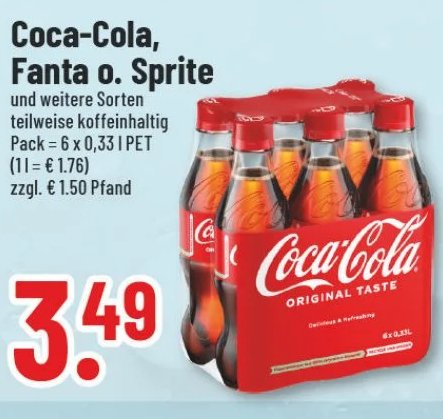 Coca-Cola, Fanta o. Sprite