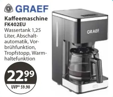 GRAEF Kaffeemaschine FK402EU