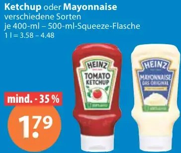 Heinz Ketchup oder Mayonnaise
