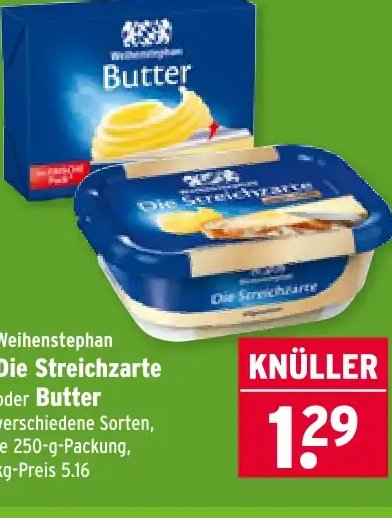 Weihenstephan Die Streichzarte oder Butter