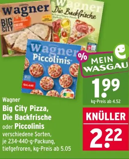 Wagner Big City Pizza, Die Backfrische oder Piccolinis