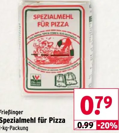 Frießinger Spezialmehl für Pizza