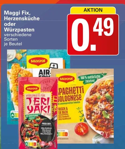 Maggi Fix, Herzensküche oder Würzpasten