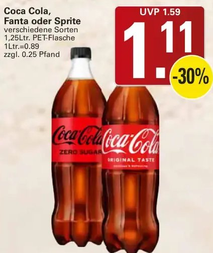 Coca Cola, Fanta oder Sprite