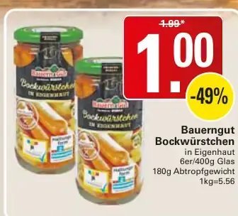 Bauerngut Bockwürstchen