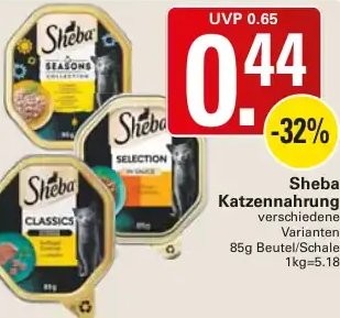 Sheba Katzennahrung