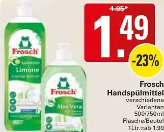 Frosch Handspülmittel