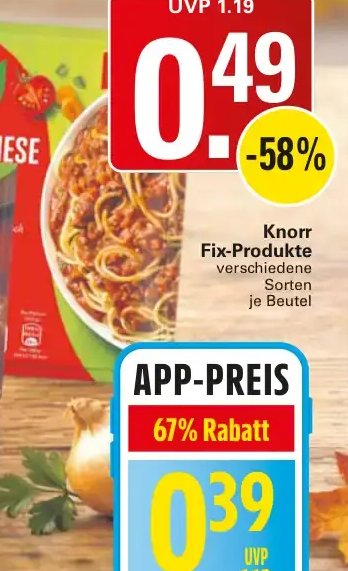 Knorr Fix-Produkte