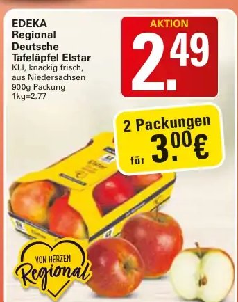 EDEKA Regional Deutsche Tafeläpfel Elstar